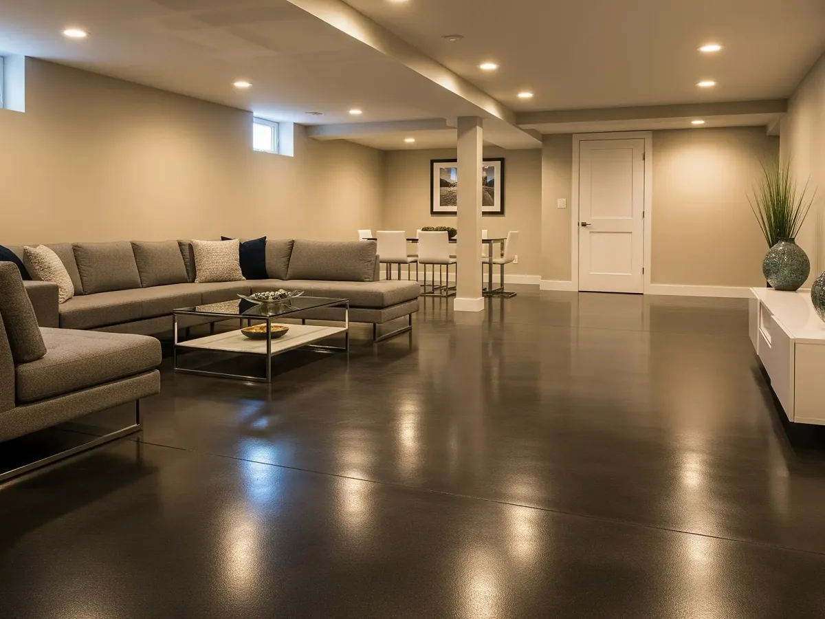 Finished Basement Living Area