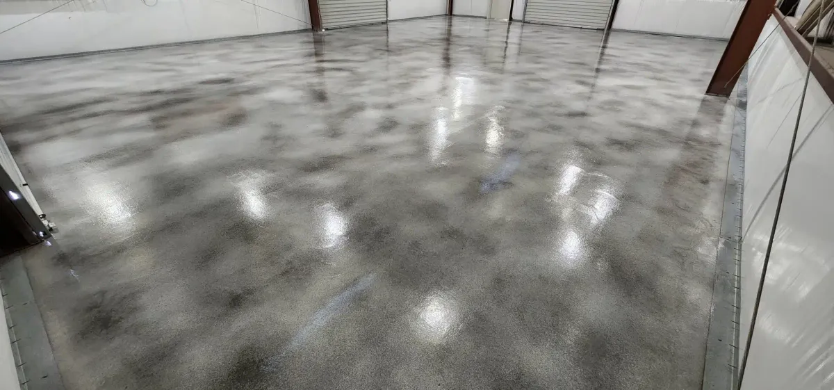 Clear system finish revealing concrete texture