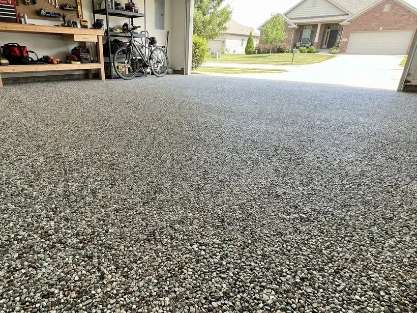 Crushed Concrete Garage Floor