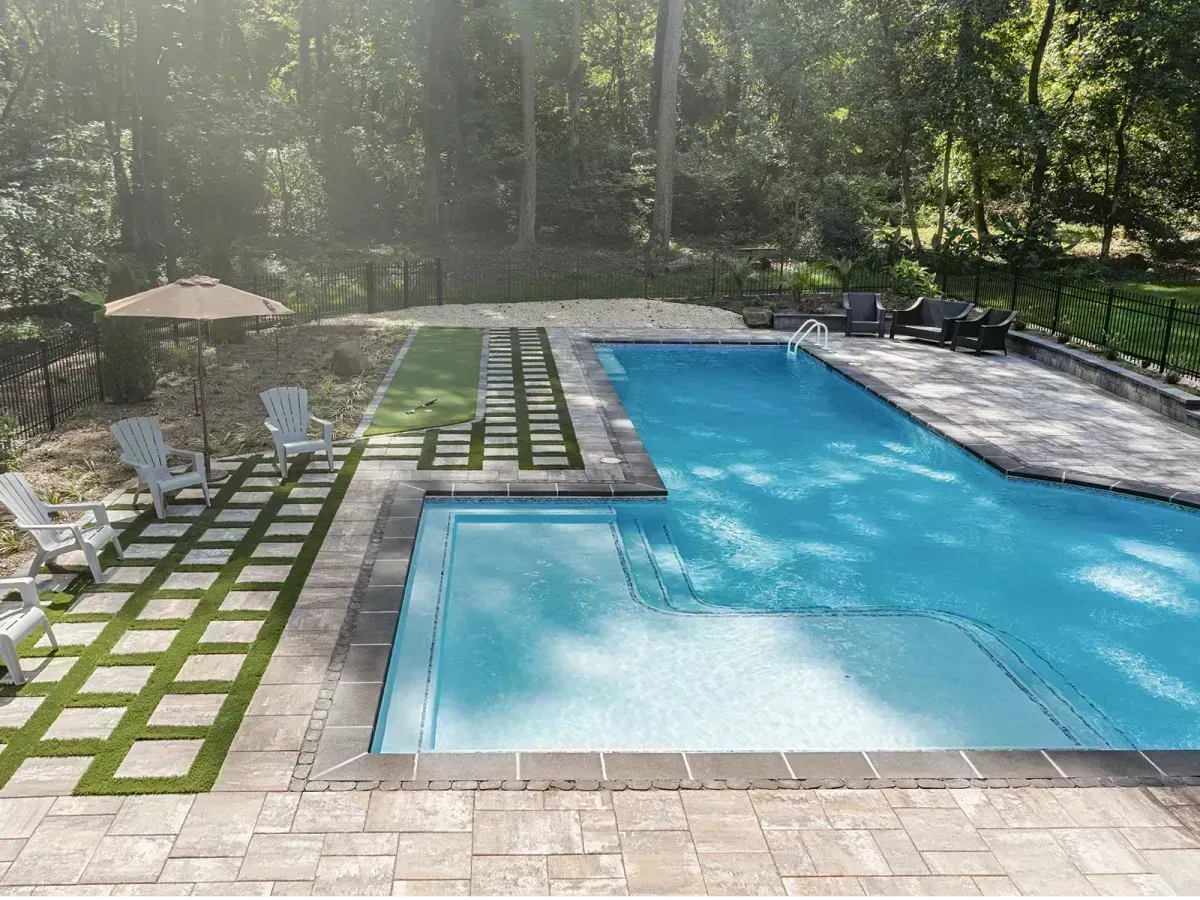 Modern Pool Deck Retreat